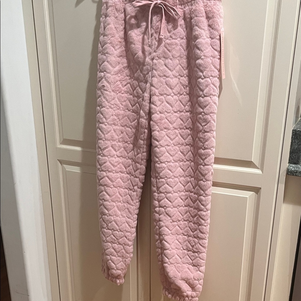 Crave Fame  Pink Plush Lounge Pants